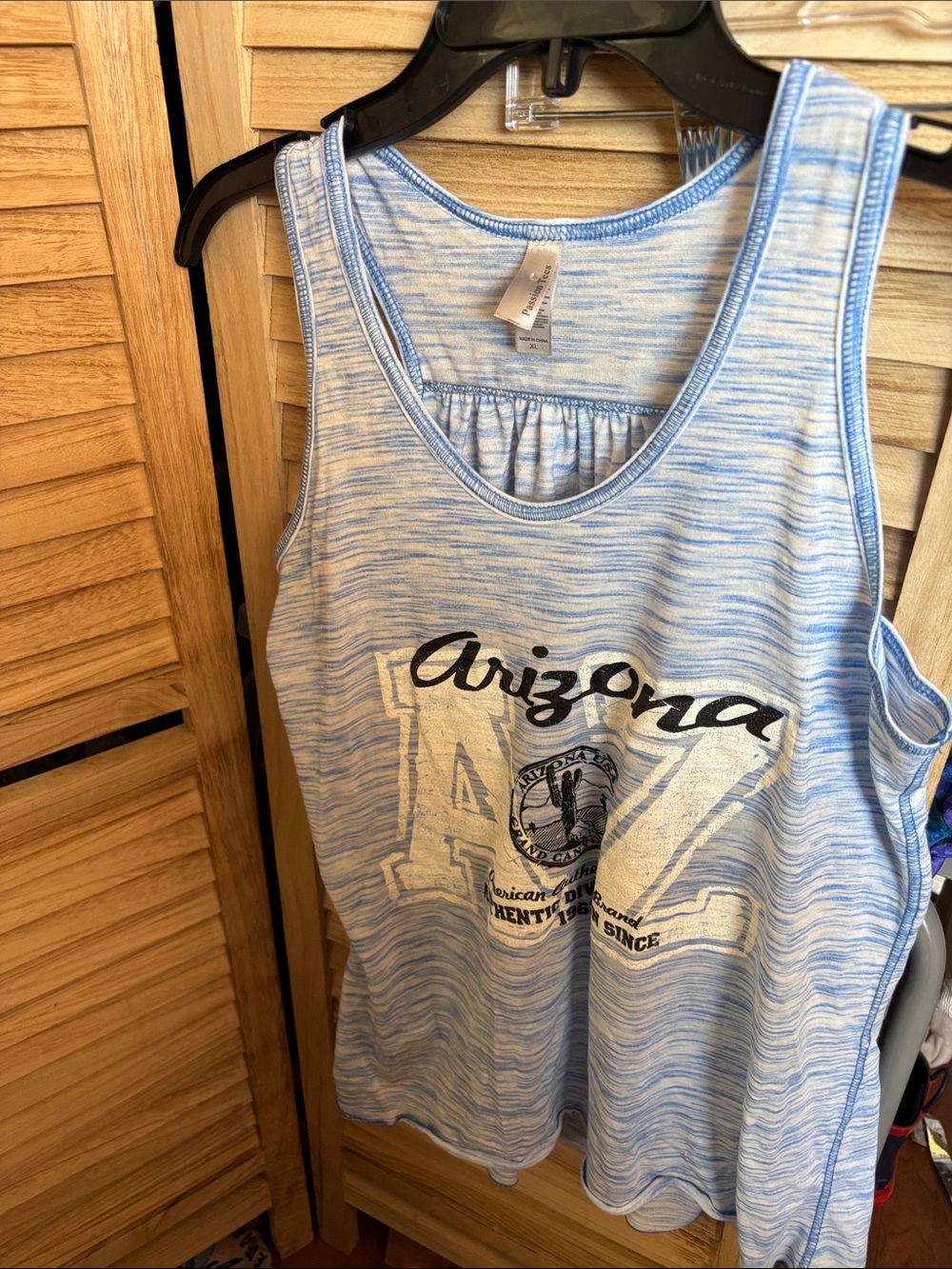 Arizona Light Blue & White Tank Top XL